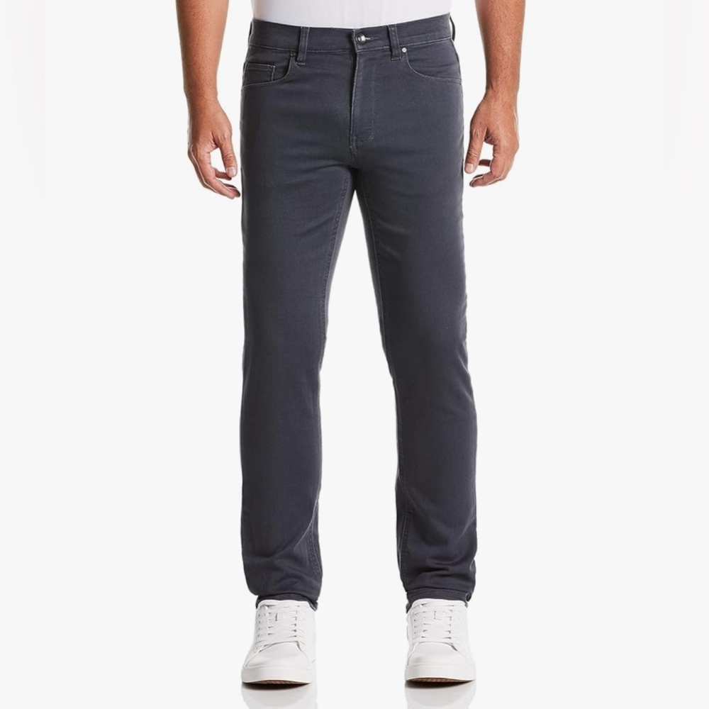 Perry Ellis Jeans Slim Fit Stretch Mid Rise Skinny Dark Gray Mens Size 33x34